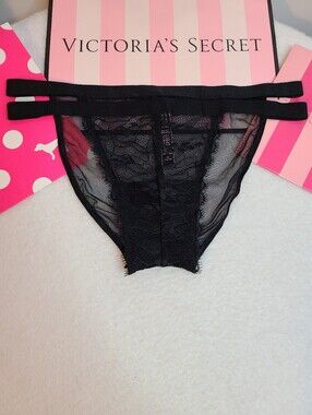 Retired VS Very Sexy Sheer Mesh Lace Banded String Bikini Panty Size M